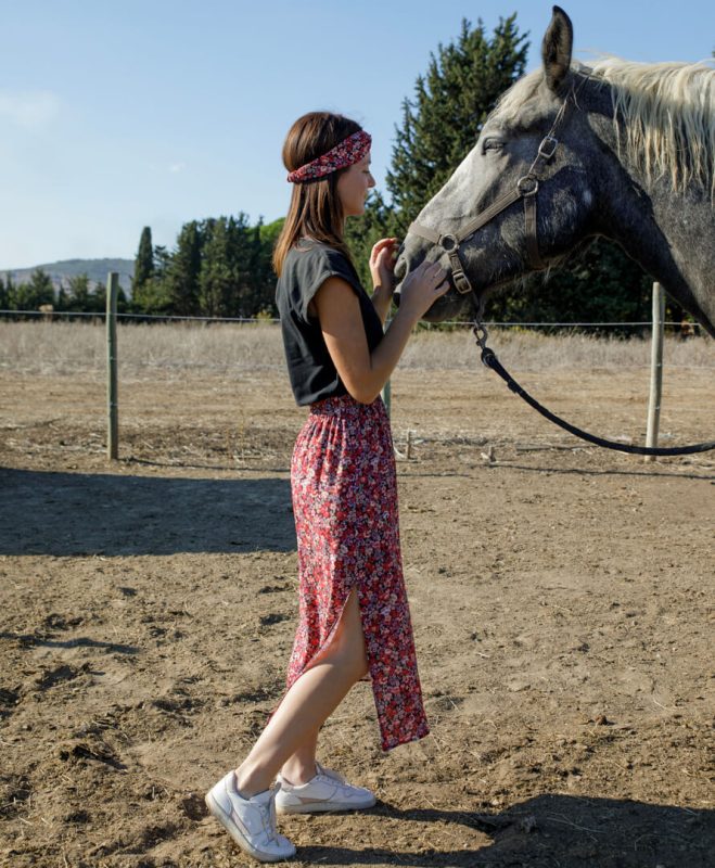 jupe mélanie champ de fleurs