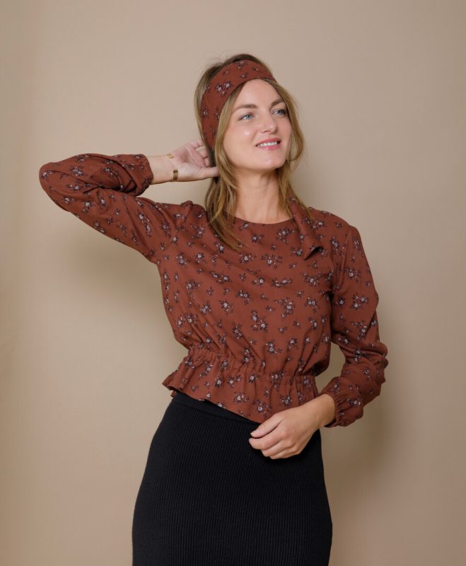 robe pull holly rouille