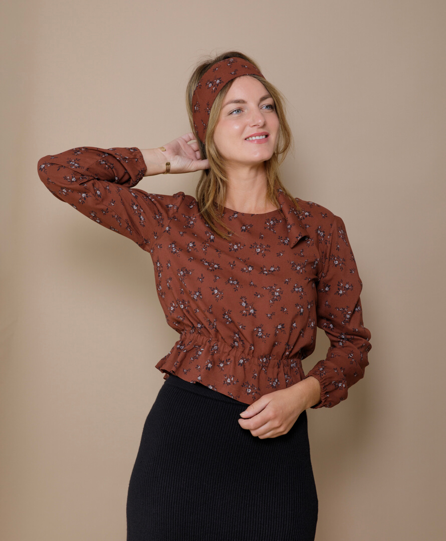 robe pull holly rouille