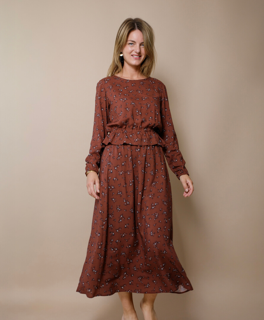 robe pull holly rouille