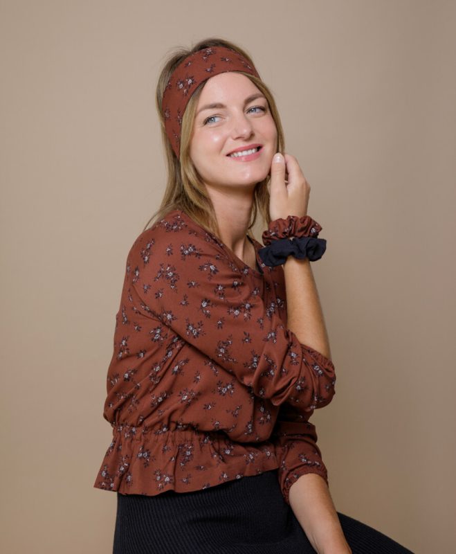 robe pull holly rouille