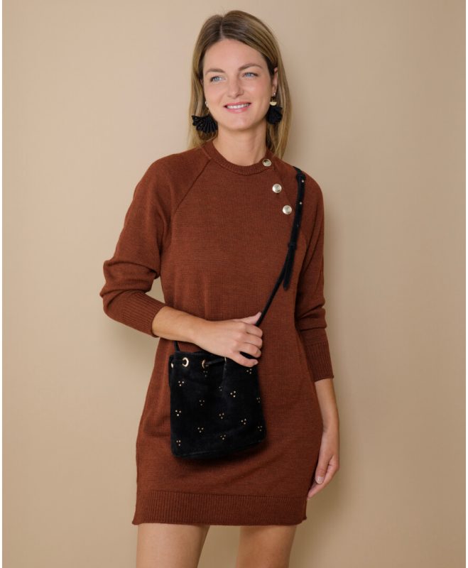 robe pull holly rouille