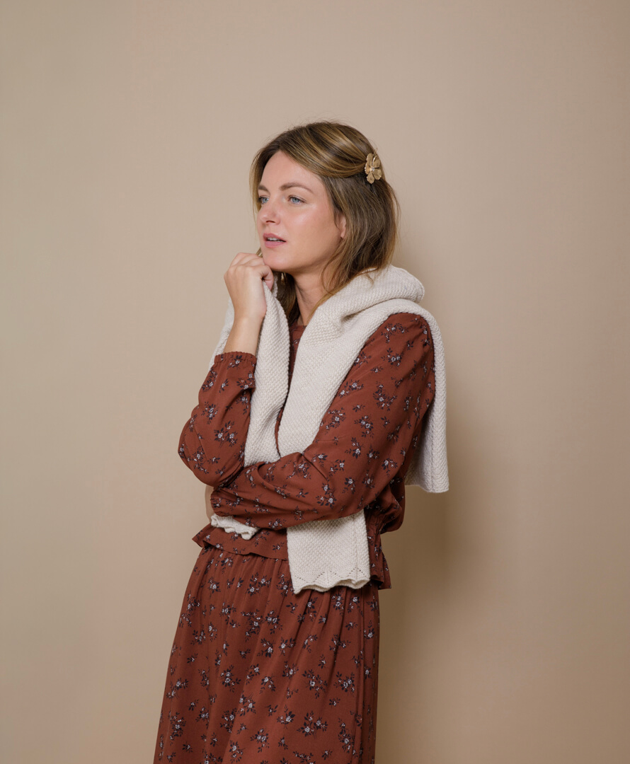 robe pull holly rouille